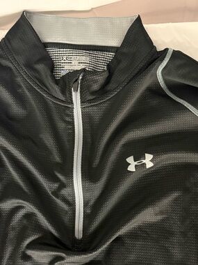 Under Armour ColdGear 1/4 Zip Pullover Mens 3XL Black Fitted Athletic